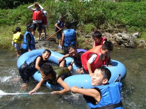 River rafting in Gifu  Prefecture.