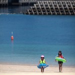 Enjoying the nature and relaxing on the beach in Nagasaki prefectur.