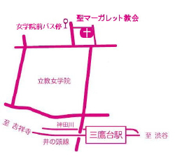 聖マーガレット教会地図