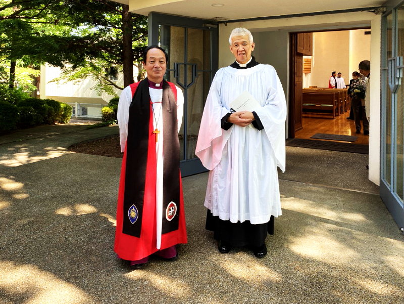 福永澄聖職候補生志願者の聖公会神学院入学式の写真