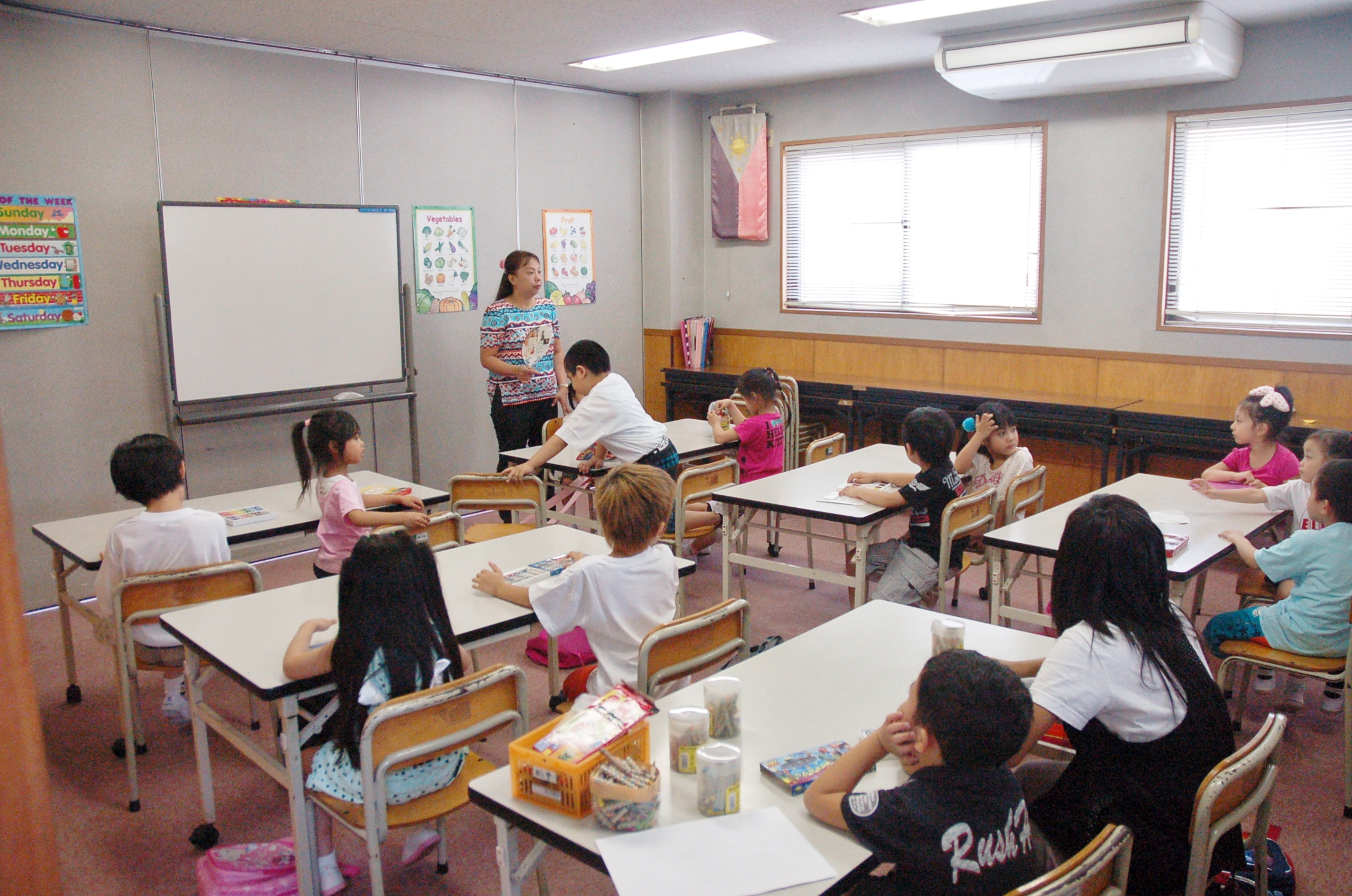 国際子ども学校ELCCの授業風景