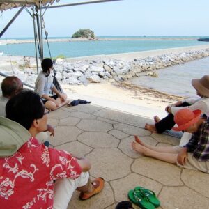 辺野古テント村にて