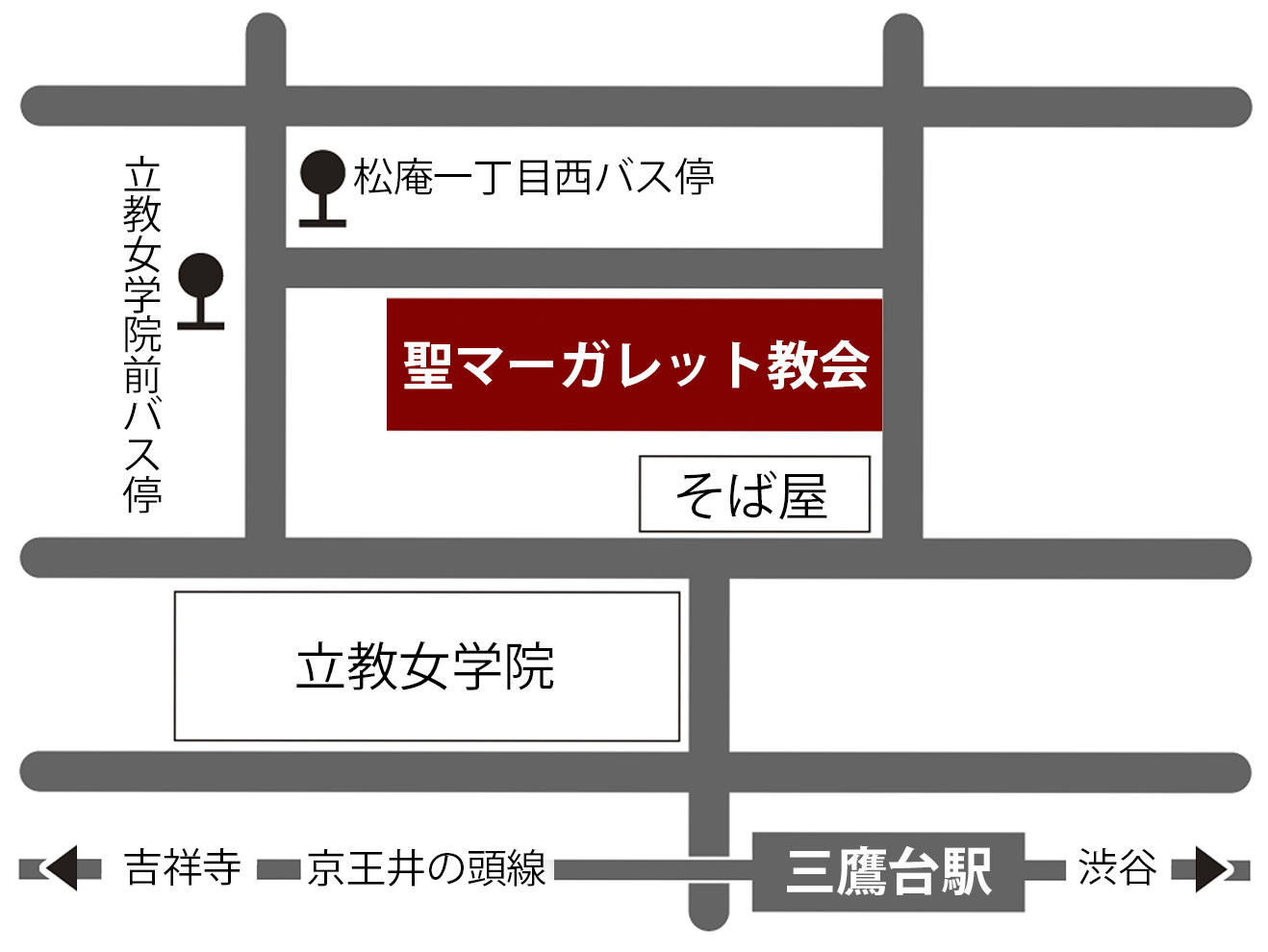 聖マーガレット教会地図